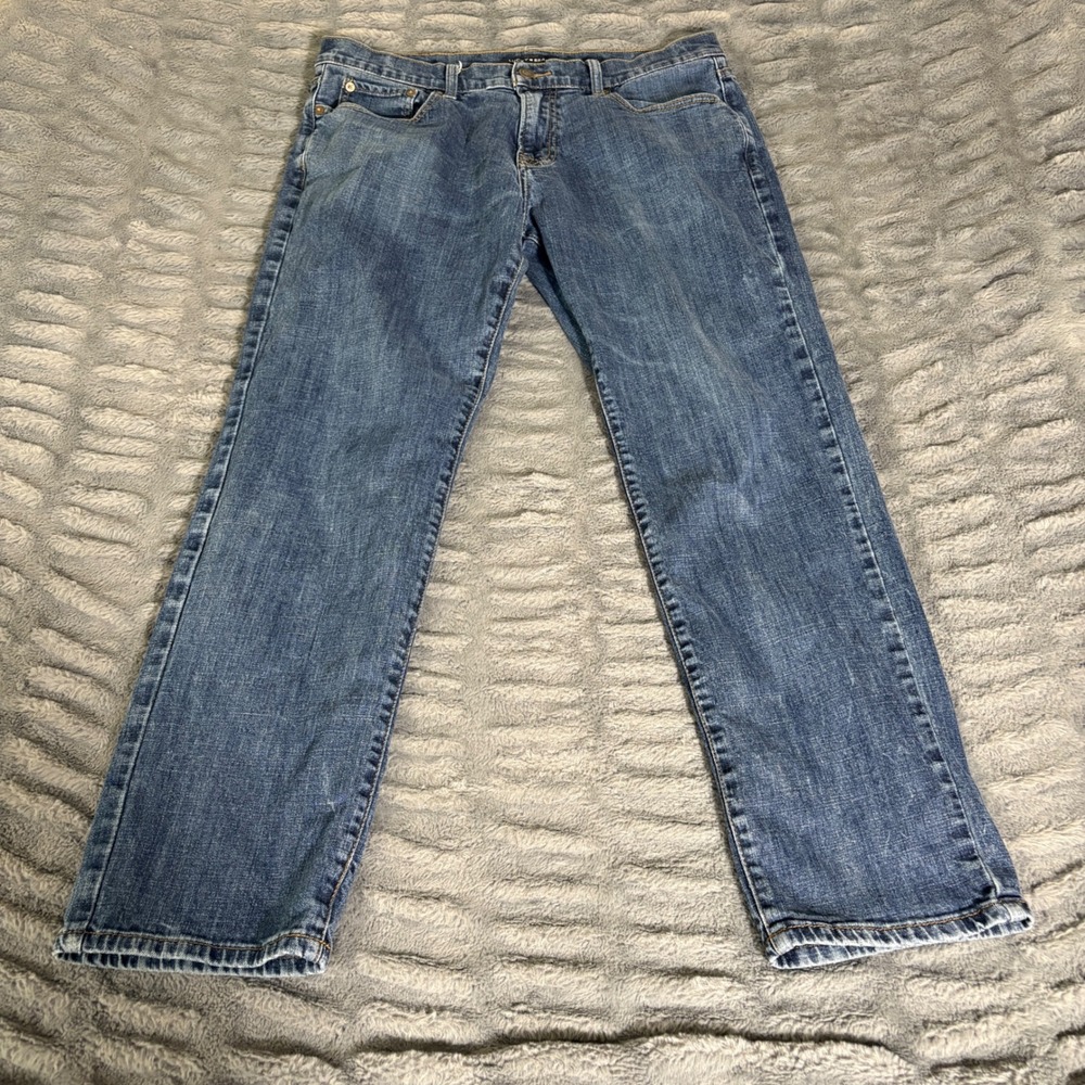 Lucky Brand 221 Straight Leg Mens Blue Denim Jeans 34x30 Medium Wash‎ AQ581